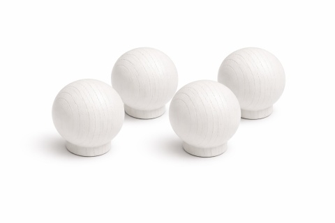 Gałki drewniane do mebli 10 szt | uchwyty meblowe kuliste | gałki do szafek komody szuflad