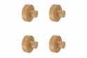 Gałki, uchwyty meblowe dąb lity fi 48 mm, zestaw 4 sztuk