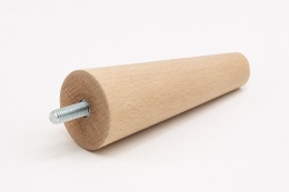 Noga bukowa prosta 10 cm - surowa