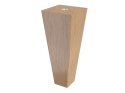 NOGA MEBLOWA DREWNIANA BUKOWA 15 cm – TRAPEZ – SUROWA – SOLIDNA I STYLOWA