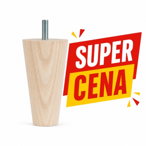 Nogi meblowe drewniane jesionowe 10 cm – nóżki do mebli 4 szt.