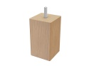 Noga Meblowa Bukowa 10 cm Drewniana Surowa Szpilka M8