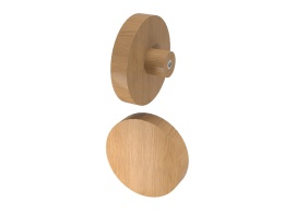 Uchwyt dąb, średnica 4 cm - lakier bezbarwny