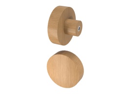 Uchwyt meblowy bukowy 4 cm | drewniany okrągły, lakier bezbarwny