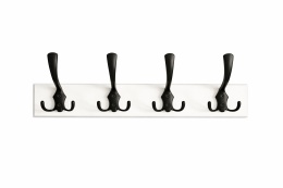Wieszak ścienny drewniany 4 haków do przedpokoju, łazienki 50 cm