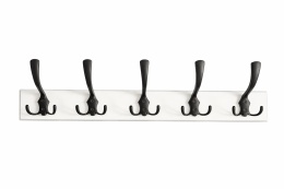 Wieszak ścienny drewniany 5 haków do przedpokoju, łazienki 62,5 cm